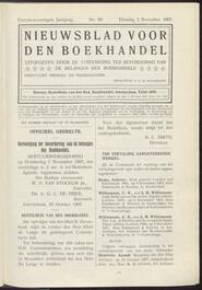 Nieuwsblad voor den boekhandel jrg 74, 1907, no 89, 05-11-1907 in 