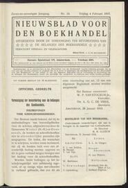 Nieuwsblad voor den boekhandel jrg 77, 1910, no 10, 04-02-1910 in 