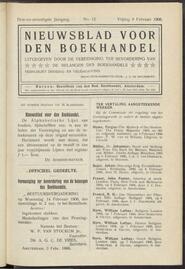 Nieuwsblad voor den boekhandel jrg 73, 1906, no 12, 09-02-1906 in 