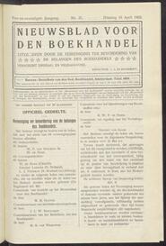 Nieuwsblad voor den boekhandel jrg 74, 1907, no 31, 16-04-1907 in 