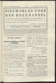 Nieuwsblad voor den boekhandel jrg 78, 1911, no 7, 24-01-1911 in 