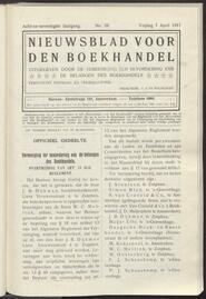 Nieuwsblad voor den boekhandel jrg 78, 1911, no 28, 07-04-1911 in 