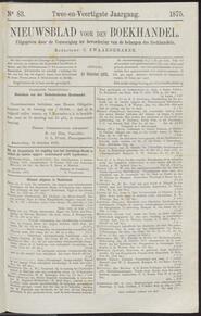 Nieuwsblad voor den boekhandel jrg 42, 1875, no 83, 19-10-1875 in 