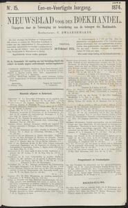 Nieuwsblad voor den boekhandel jrg 41, 1874, no 15, 20-02-1874 in 