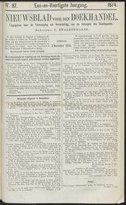 Nieuwsblad voor den boekhandel jrg 41, 1874, no 87, 03-11-1874 in 