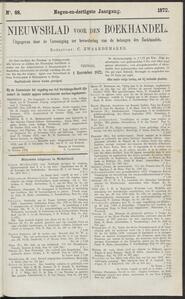 Nieuwsblad voor den boekhandel jrg 39, 1872, no 88, 01-11-1872 in 