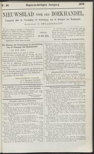 Nieuwsblad voor den boekhandel jrg 39, 1872, no 60, 26-07-1872 in 