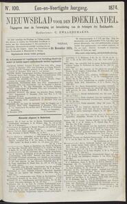 Nieuwsblad voor den boekhandel jrg 41, 1874, no 100, 18-12-1874 in 