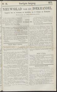 Nieuwsblad voor den boekhandel jrg 40, 1873, no 14, 18-02-1873 in 