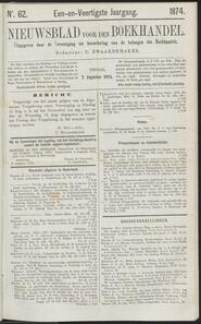 Nieuwsblad voor den boekhandel jrg 41, 1874, no 62, 07-08-1874 in 