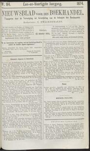 Nieuwsblad voor den boekhandel jrg 41, 1874, no 84, 23-10-1874 in 