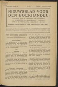 Nieuwsblad voor den boekhandel jrg 90, 1923, no 68, 07-09-1923 in 
