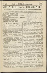 Nieuwsblad voor den boekhandel jrg 53, 1886, no 42, 25-05-1886 in 