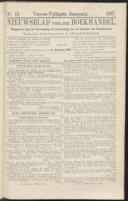 Nieuwsblad voor den boekhandel jrg 54, 1887, no 12, 11-02-1887 in 