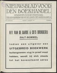 Nieuwsblad voor den boekhandel jrg 99, 1932, no 2, 08-01-1932 in 