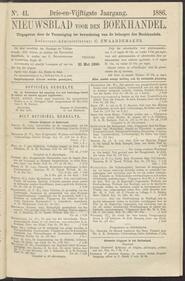 Nieuwsblad voor den boekhandel jrg 53, 1886, no 41, 21-05-1886 in 