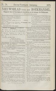 Nieuwsblad voor den boekhandel jrg 46, 1879, no 78, 30-09-1879 in 