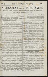 Nieuwsblad voor den boekhandel jrg 43, 1876, no 19, 07-03-1876 in 