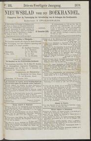 Nieuwsblad voor den boekhandel jrg 43, 1876, no 101, 19-12-1876 in 