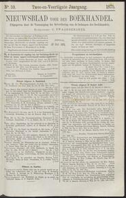 Nieuwsblad voor den boekhandel jrg 42, 1875, no 59, 27-07-1875 in 