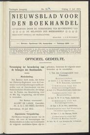 Nieuwsblad voor den boekhandel jrg 80, 1913, no 55, 11-07-1913 in 
