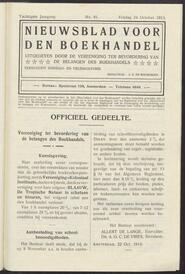 Nieuwsblad voor den boekhandel jrg 80, 1913, no 81, 24-10-1913 in 