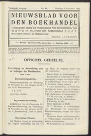 Nieuwsblad voor den boekhandel jrg 80, 1913, no 84, 04-11-1913 in 