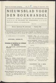 Nieuwsblad voor den boekhandel jrg 79, 1912, no 74, 27-09-1912 in 