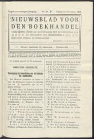 Nieuwsblad voor den boekhandel jrg 79, 1912, no 88, 15-11-1912 in 
