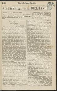 Nieuwsblad voor den boekhandel jrg 34, 1867, no 46, 14-11-1867 in 