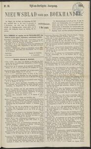Nieuwsblad voor den boekhandel jrg 35, 1868, no 19, 07-05-1868 in 