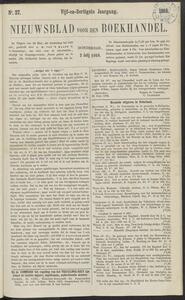 Nieuwsblad voor den boekhandel jrg 35, 1868, no 27, 02-07-1868 in 