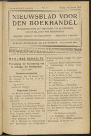 Nieuwsblad voor den boekhandel jrg 84, 1917, no 6, 19-01-1917 in 