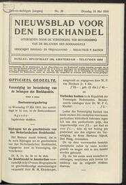 Nieuwsblad voor den boekhandel jrg 83, 1916, no 39, 16-05-1916 in 