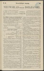 Nieuwsblad voor den boekhandel jrg 34, 1867, no 45, 07-11-1867 in 