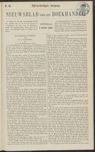 Nieuwsblad voor den boekhandel jrg 35, 1868, no 41, 08-10-1868 in 