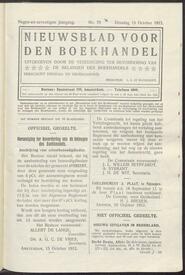Nieuwsblad voor den boekhandel jrg 79, 1912, no 79, 15-10-1912 in 