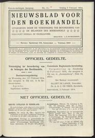 Nieuwsblad voor den boekhandel jrg 81, 1914, no 11, 06-02-1914 in 