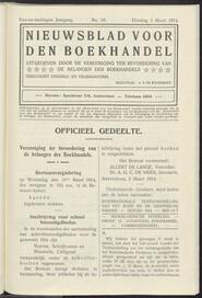 Nieuwsblad voor den boekhandel jrg 81, 1914, no 18, 03-03-1914 in 