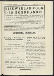 Nieuwsblad voor den boekhandel jrg 81, 1914, no 33, 24-04-1914 in 