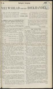 Nieuwsblad voor den boekhandel jrg 30, 1863, no 41, 08-10-1863 in 