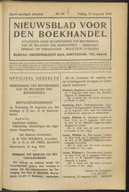 Nieuwsblad voor den boekhandel jrg 86, 1919, no 63, 15-08-1919 in 