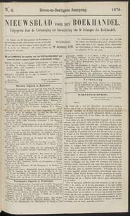 Nieuwsblad voor den boekhandel jrg 37, 1870, no 6, 19-01-1870 in 