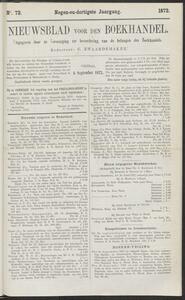 Nieuwsblad voor den boekhandel jrg 39, 1872, no 72, 06-09-1872 in 