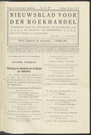 Nieuwsblad voor den boekhandel jrg 79, 1912, no 52, 28-06-1912 in 