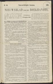 Nieuwsblad voor den boekhandel jrg 32, 1865, no 32, 10-08-1865 in 
