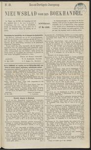 Nieuwsblad voor den boekhandel jrg 36, 1869, no 21, 27-05-1869 in 