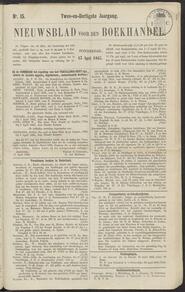 Nieuwsblad voor den boekhandel jrg 32, 1865, no 15, 13-04-1865 in 