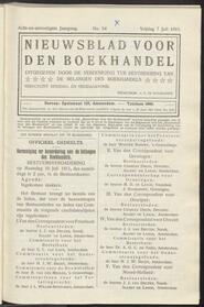 Nieuwsblad voor den boekhandel jrg 78, 1911, no 54, 07-07-1911 in 