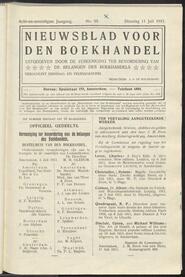 Nieuwsblad voor den boekhandel jrg 78, 1911, no 55, 11-07-1911 in 